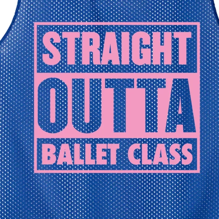 Straight Outta Ballet Class Ballet Teacher Graduation Cool Gift Mesh Reversible Basketball Jersey Tank