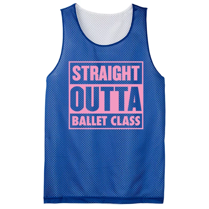 Straight Outta Ballet Class Ballet Teacher Graduation Cool Gift Mesh Reversible Basketball Jersey Tank