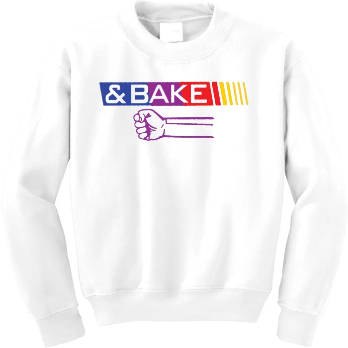 Shake Or Bake Funny Dad Matching Kids Sweatshirt