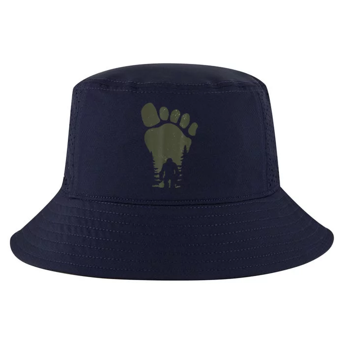 Sasquatch Or Bigfoot In The Forest Footprint Cool Comfort Performance Bucket Hat