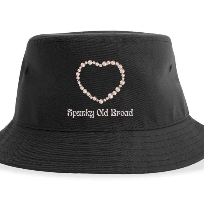 Spunky Old Broad Funny Pro Aging Women's Positivity Sustainable Bucket Hat