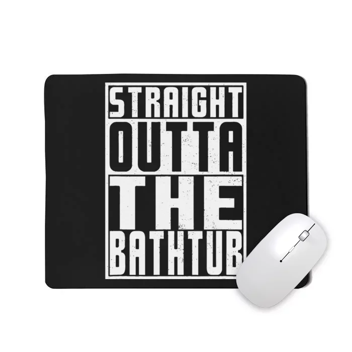 Straight Outta Bathtub Funny Rubber Duck Lovers Mousepad