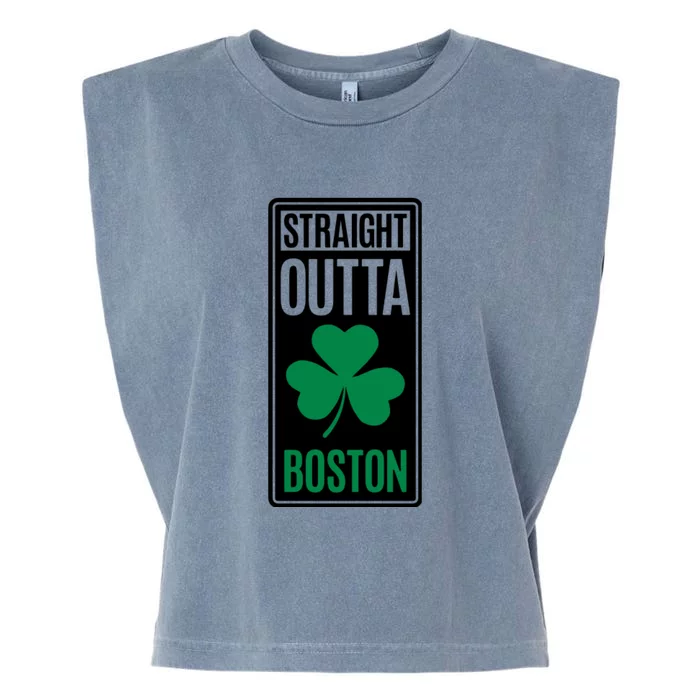 Straight Outta Boston Garment-Dyed Women's Muscle Tee