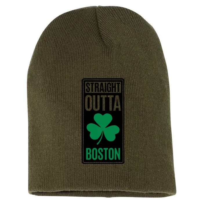 Straight Outta Boston Short Acrylic Beanie