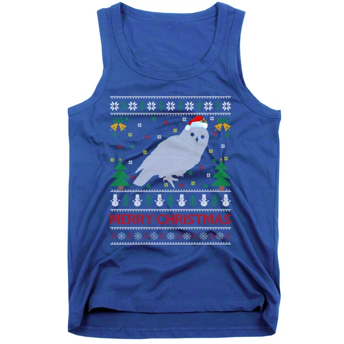 Snowy Owl Bird Lover Ugly Santa Snowy Owl Christmas Gift Tank Top