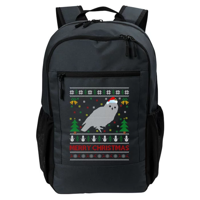 Snowy Owl Bird Lover Ugly Santa Snowy Owl Christmas Gift Daily Commute Backpack