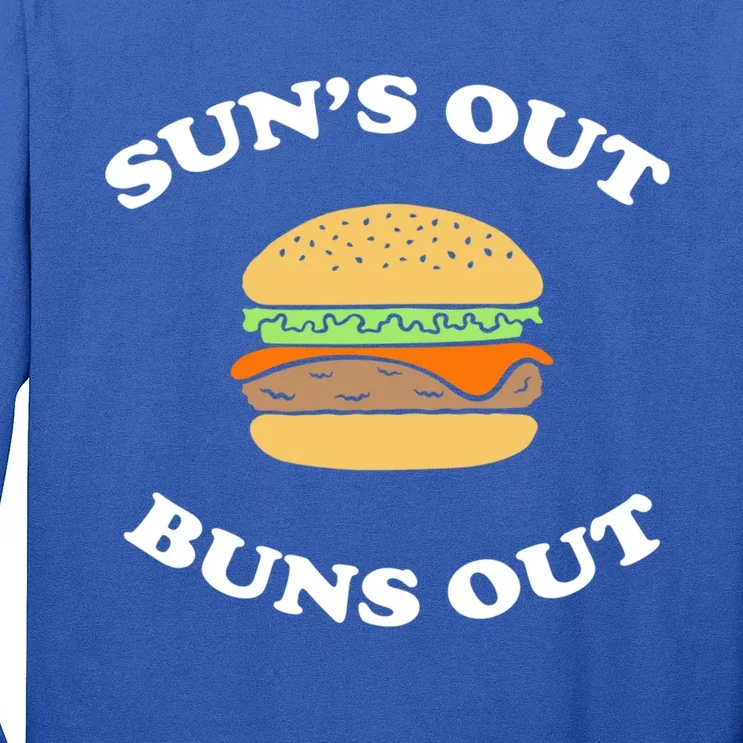 Suns Out Buns Out Bbq Hamburger Gift Long Sleeve Shirt