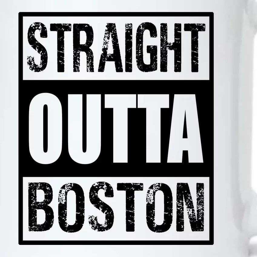 Straight Outta Boston Boston Strong Black Color Changing Mug