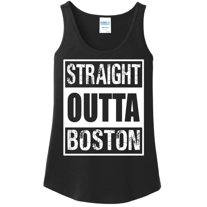 Straight Outta Boston Boston Strong Ladies Essential Tank