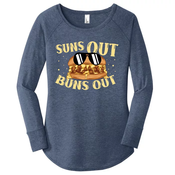 Suns Out Buns Out Burger Lover Foodie Hamburger Gift Women's Perfect Tri Tunic Long Sleeve Shirt