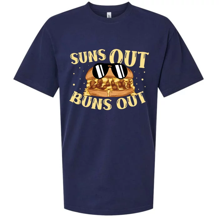 Suns Out Buns Out Burger Lover Foodie Hamburger Gift Sueded Cloud Jersey T-Shirt