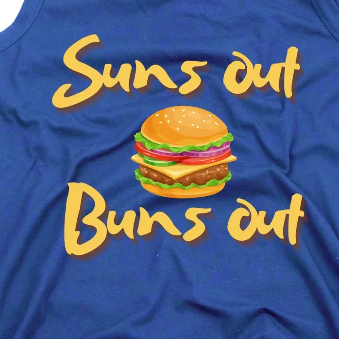 Suns Out Buns Out Cheeseburger Grill Griddle Great Gift Tank Top