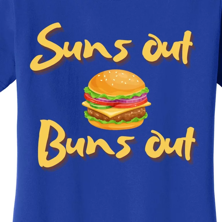 Suns Out Buns Out Cheeseburger Grill Griddle Great Gift Women's T-Shirt