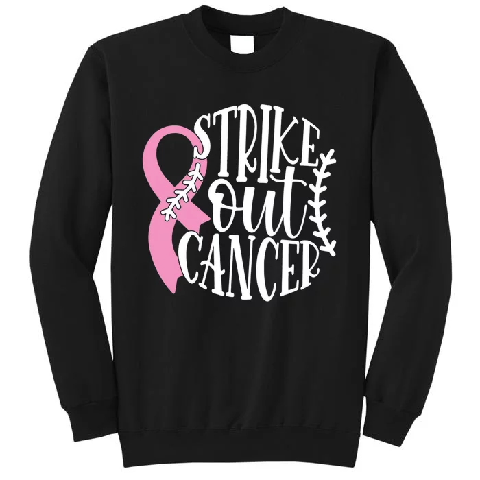 Strike Out Breast Cancer Baseball Fight Awareness Sweatshirt