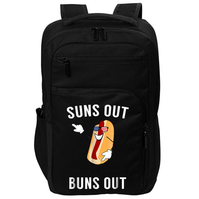 Suns Out Buns Out Funny Hotdog Gift Impact Tech Backpack