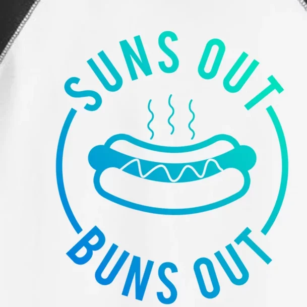 Suns Out Buns Out Funny Unisex Party Hot Dog Gift Toddler Fine Jersey T-Shirt