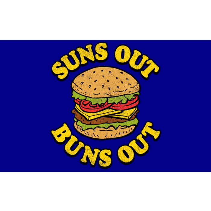 Suns Out Buns Out Hamburger Logo Funny Gift Bumper Sticker