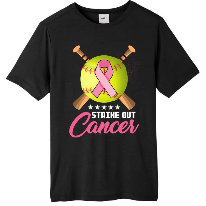 Strike Out Breast Cancer Awareness Baseball ChromaSoft Performance T-Shirt