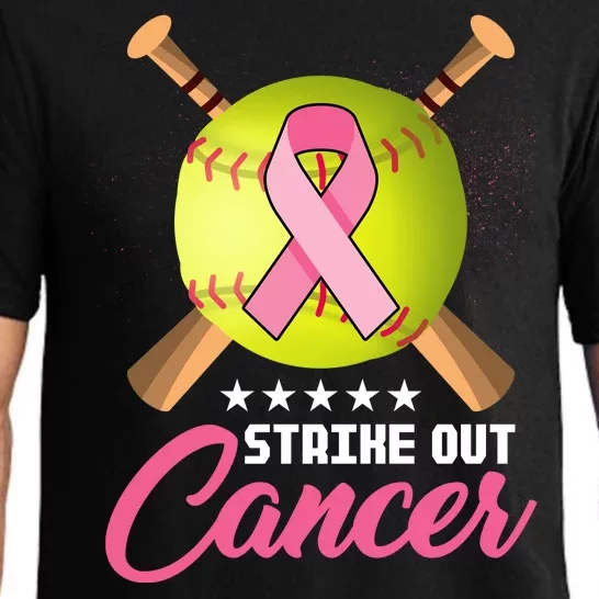 Strike Out Breast Cancer Awareness Baseball Pajama Set