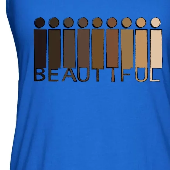 Shades Of Beauty My Black Is Beautiful Funny Gift Sweat Gift Ladies Essential Flowy Tank