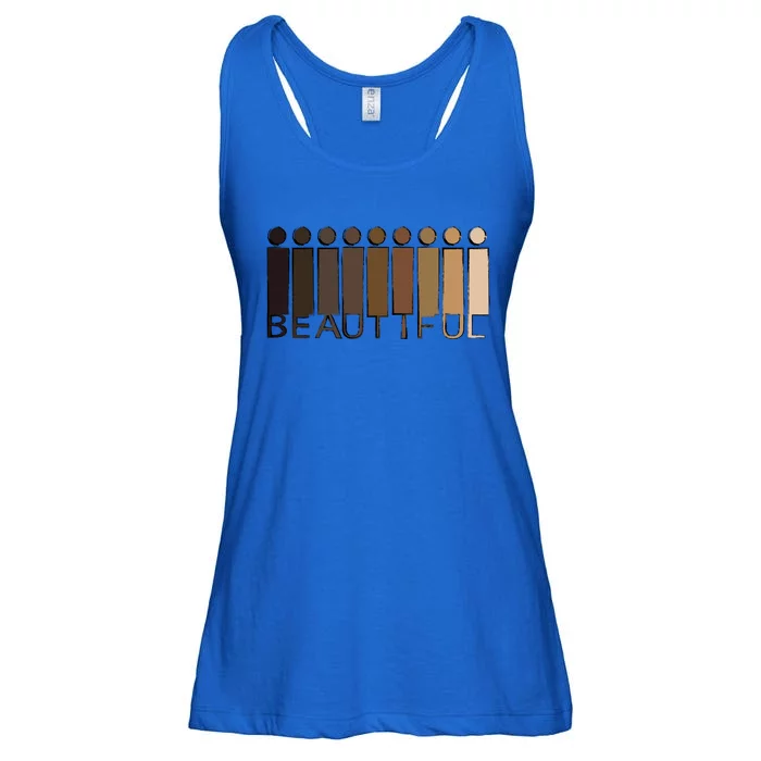 Shades Of Beauty My Black Is Beautiful Funny Gift Sweat Gift Ladies Essential Flowy Tank