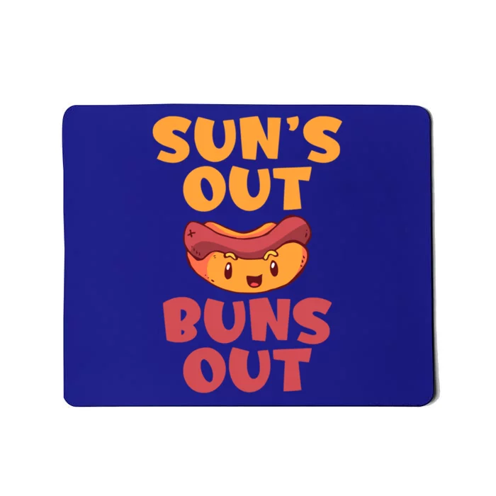 Suns Out Buns Out Hotdog Lover Gift Mousepad