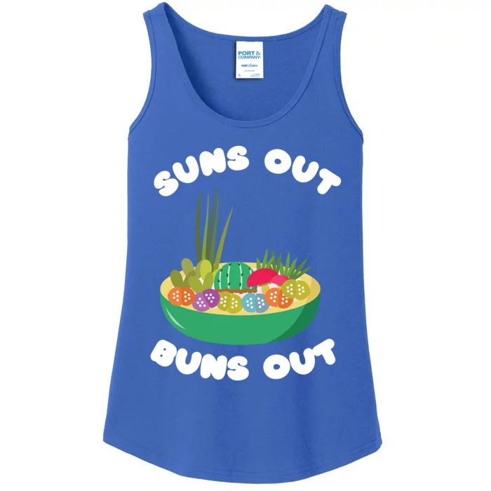 Suns Out Buns Out Lithops Succulent Plant Gift Ladies Essential Tank