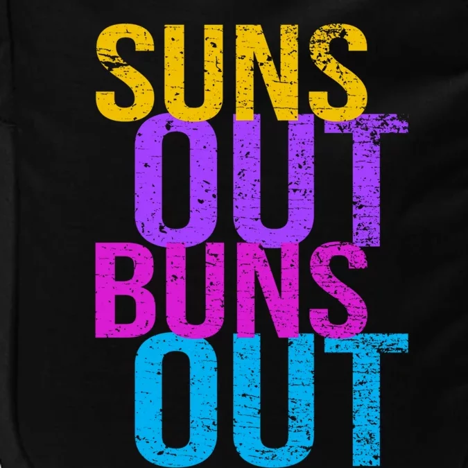 Suns Out Buns Out Print Funny Summer Product Funny Gift Impact Tech Backpack