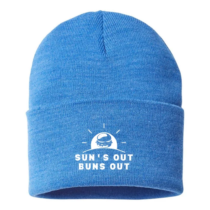 Suns Out Buns Out Summer Gift Sustainable Knit Beanie