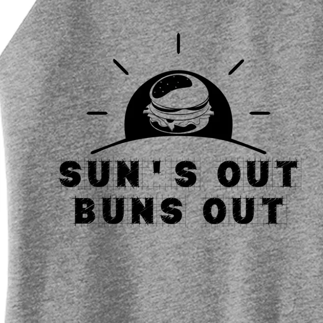 Suns Out Buns Out Summer Gift Women’s Perfect Tri Rocker Tank