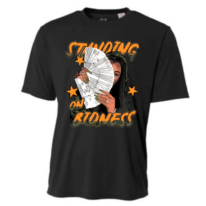 Standin On Bidness Cooling Performance Crew T-Shirt