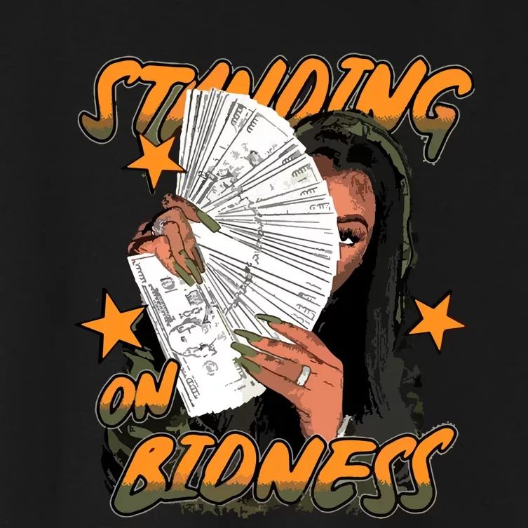 Standin On Bidness Women's Crop Top Tee