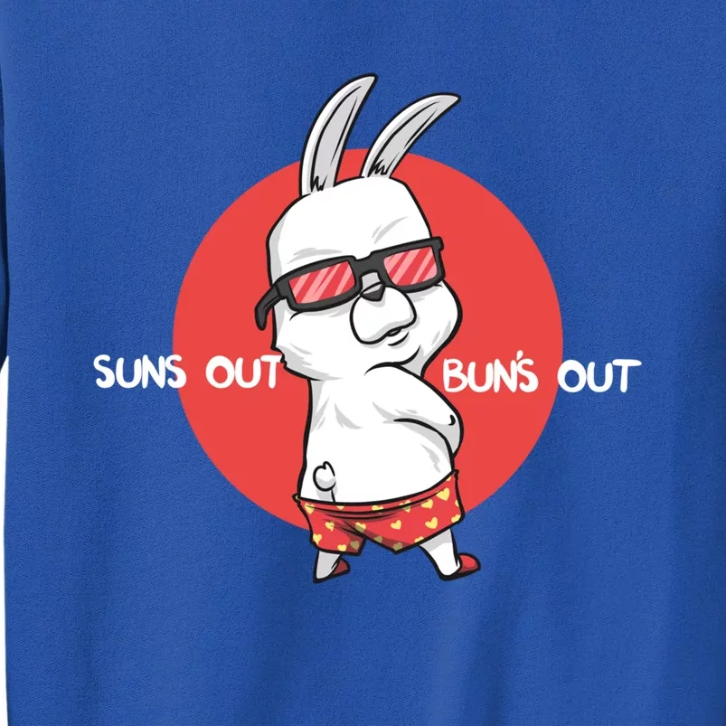 Suns Out Buns Outfunny Summer Beach Design Design Gift Idea Gift Tall Sweatshirt