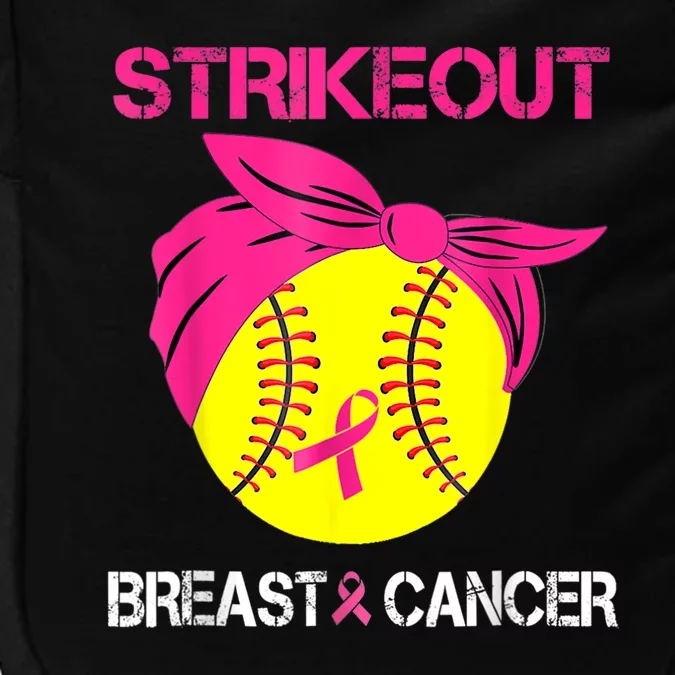 Strike Out Breast Cancer Awareness Softball Fighters Impact Tech Backpack