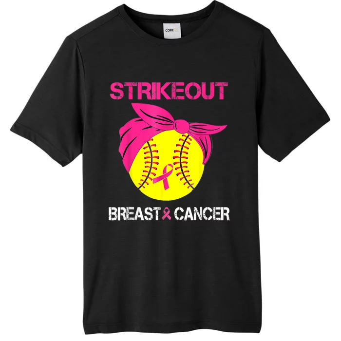 Strike Out Breast Cancer Awareness Softball Fighters ChromaSoft Performance T-Shirt