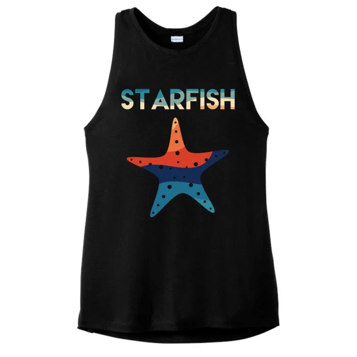 Starfish Ocean Beach Ladies Tri-Blend Wicking Tank