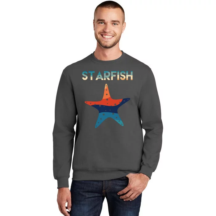 Starfish Ocean Beach Tall Sweatshirt