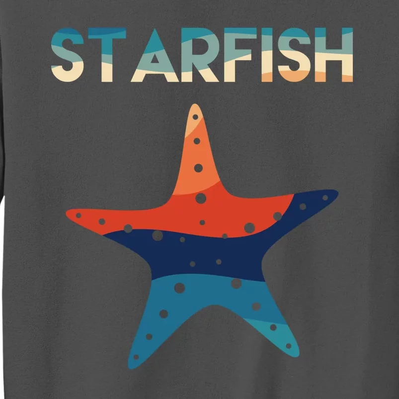 Starfish Ocean Beach Tall Sweatshirt