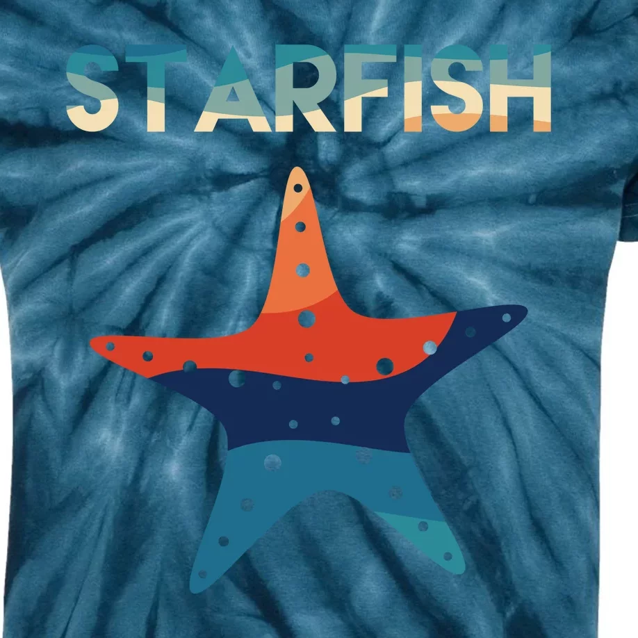 Starfish Ocean Beach Kids Tie-Dye T-Shirt