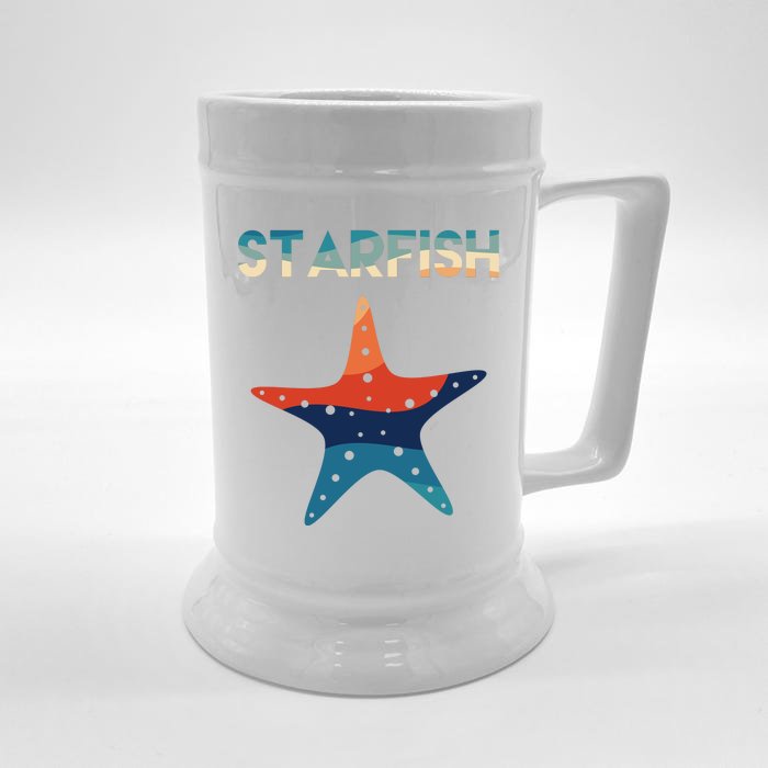 Starfish Ocean Beach Front & Back Beer Stein