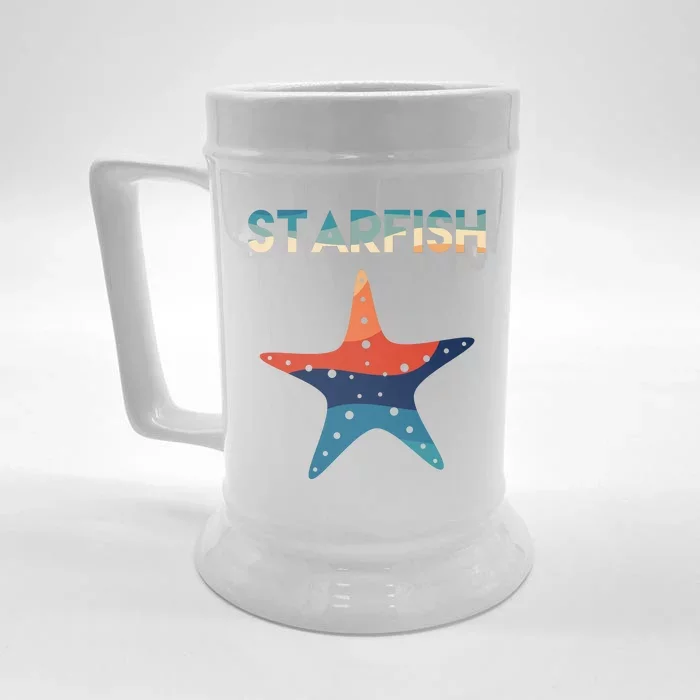 Starfish Ocean Beach Front & Back Beer Stein