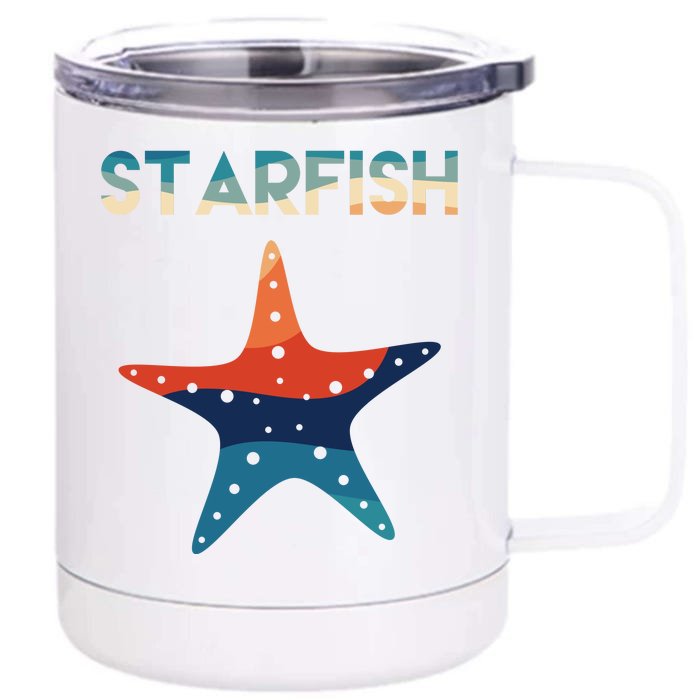 Starfish Ocean Beach Front & Back 12oz Stainless Steel Tumbler Cup