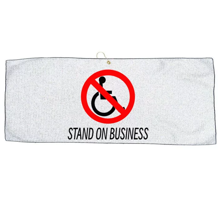 Stand On Business Large Microfiber Waffle Golf Towel