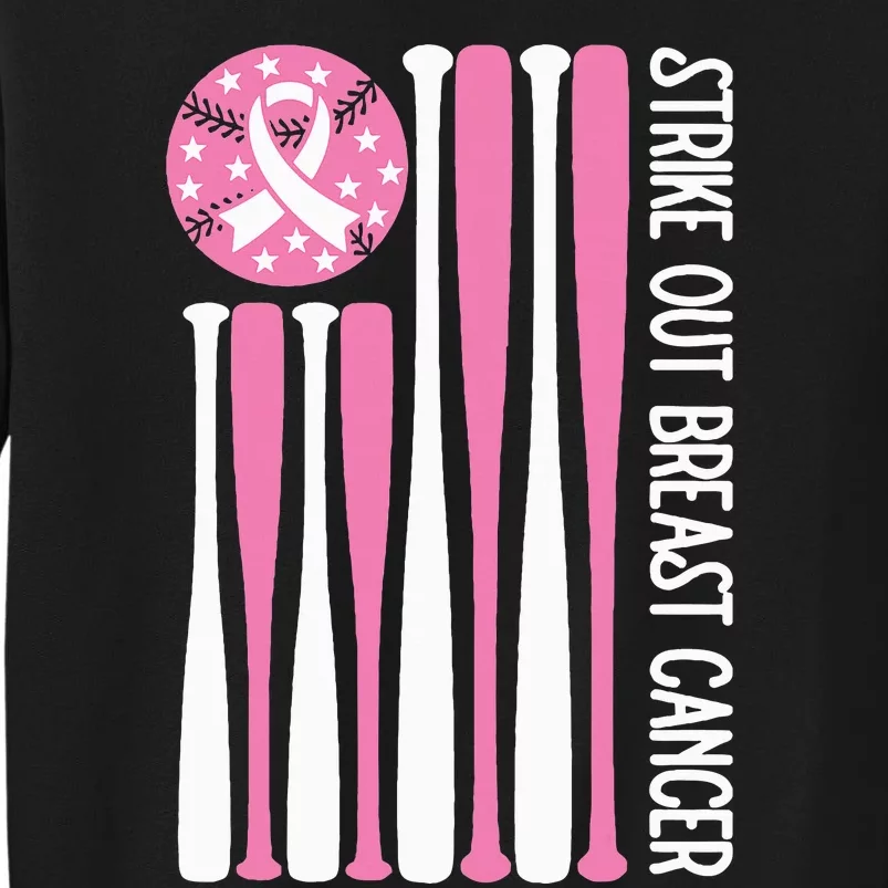 Strike Out Breast Cancer Baseball Lover P.I.Nk. Sweatshirt