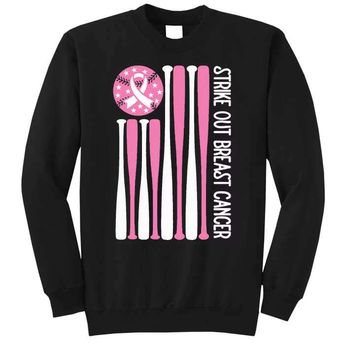 Strike Out Breast Cancer Baseball Lover P.I.Nk. Sweatshirt