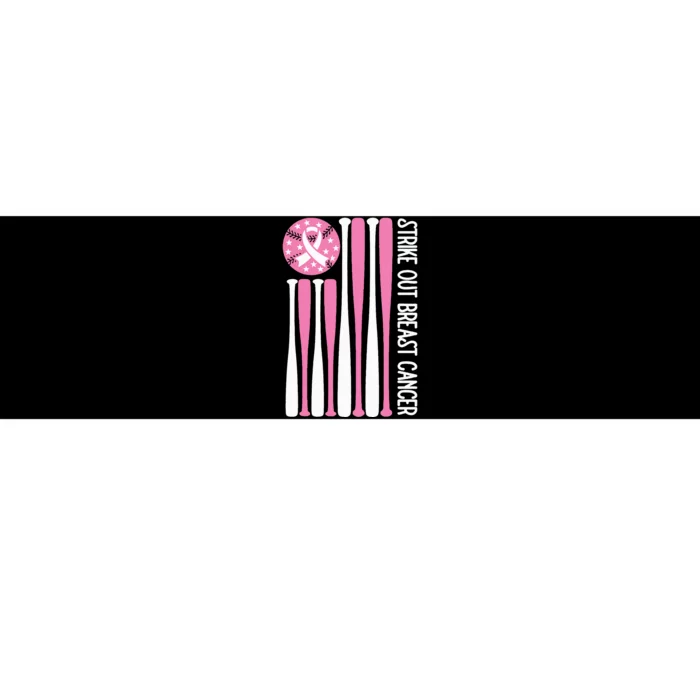 Strike Out Breast Cancer Baseball Lover P.I.Nk. Bumper Sticker