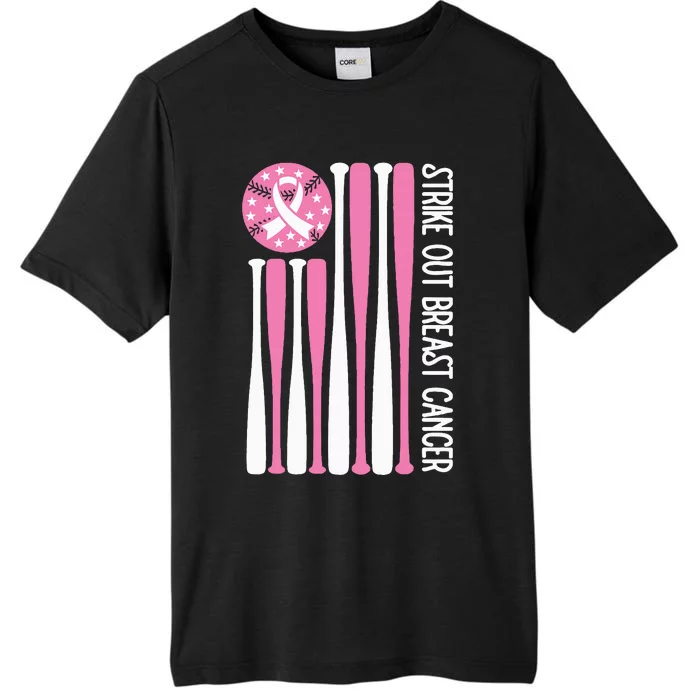 Strike Out Breast Cancer Baseball Lover P.I.Nk. ChromaSoft Performance T-Shirt