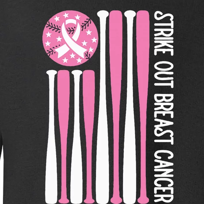 Strike Out Breast Cancer Baseball Lover P.I.Nk. Toddler Sweatshirt