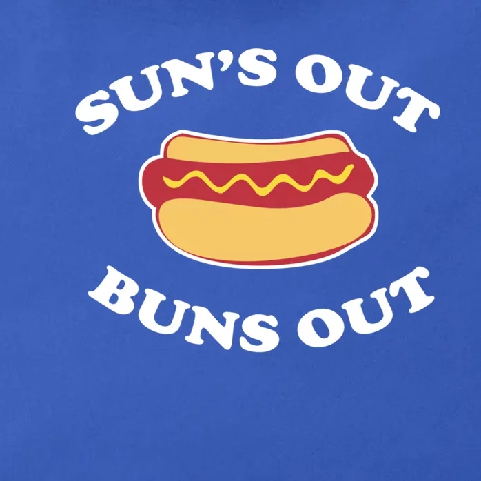 Suns Out Buns Out Funny Summer Hotdog Cookout Bbq Gift Zip Tote Bag