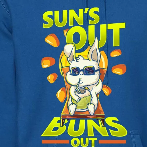 Suns Out Buns Out Vacation Beach Summer Cool Gift Premium Hoodie